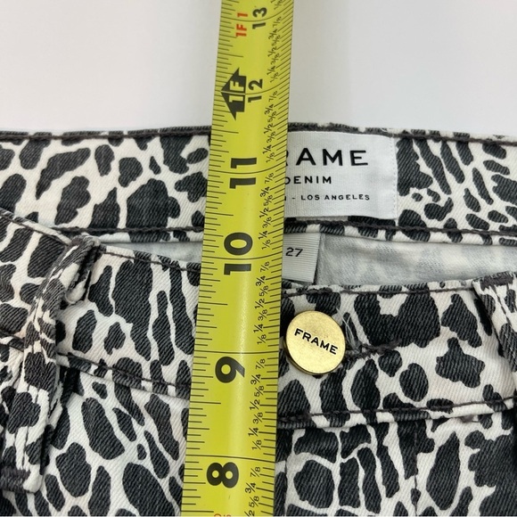 Frame Denim Le High Skinny Animal Print Jeans in Size 27 - Picture 10 of 12